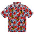 Chicago Blackhawks Hawaiian Shirt - Hibiscus Fiesta | Hula Hawaiian Shirts