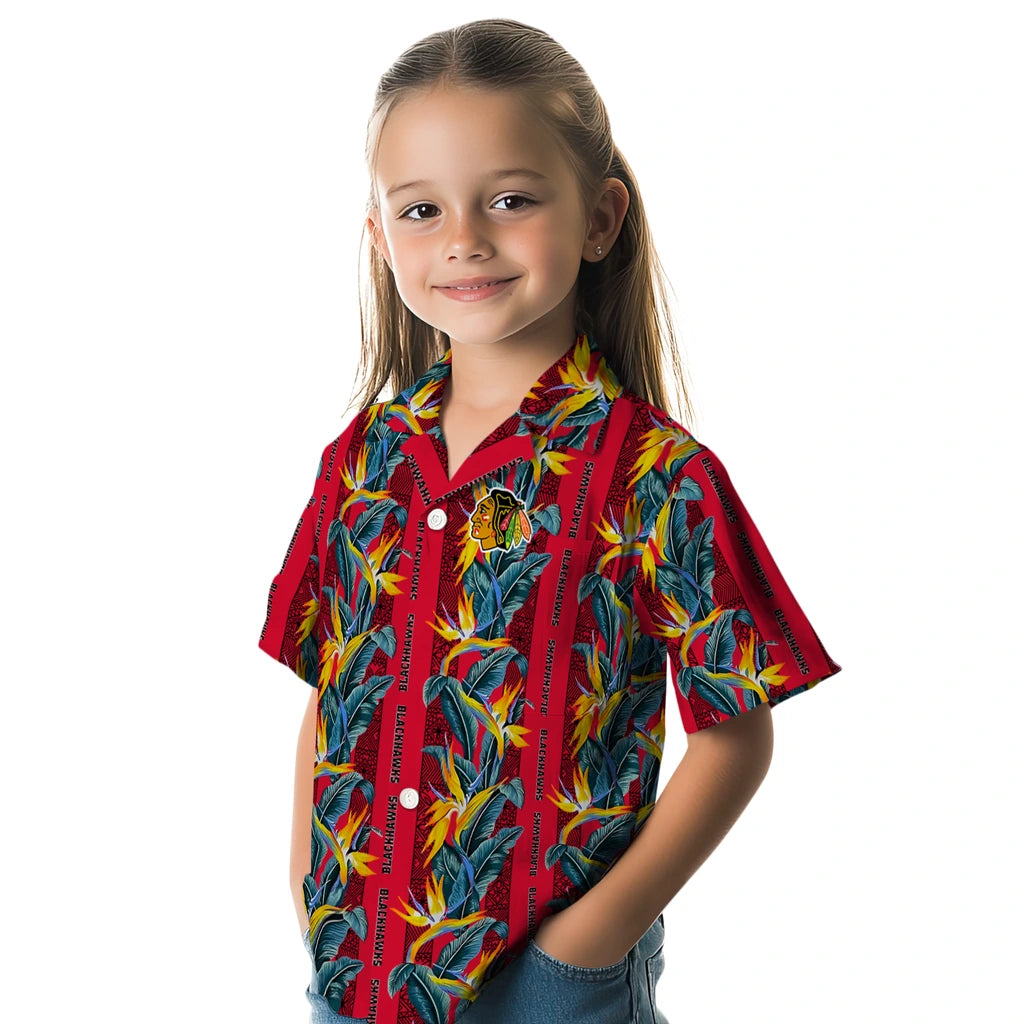 Chicago Blackhawks Hawaiian Shirt - Paradise Vines | Hula Hawaiian Shirts