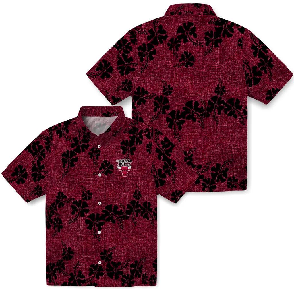 Chicago Bulls Hawaiian Shirt - 50th State Flower | Hula Hawaiian Shirts