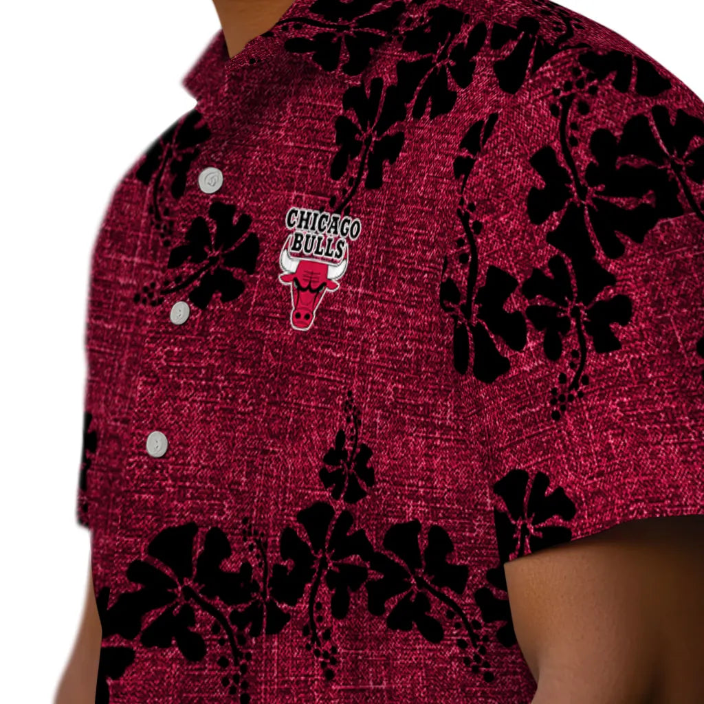 Chicago Bulls Hawaiian Shirt - 50th State Flower | Hula Hawaiian Shirts