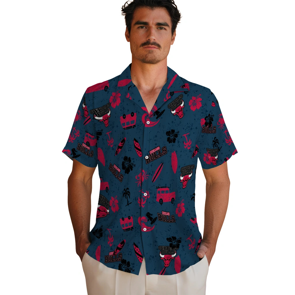 Chicago Bulls Hawaiian Shirt - Beach Vibe | Hula Hawaiian Shirts