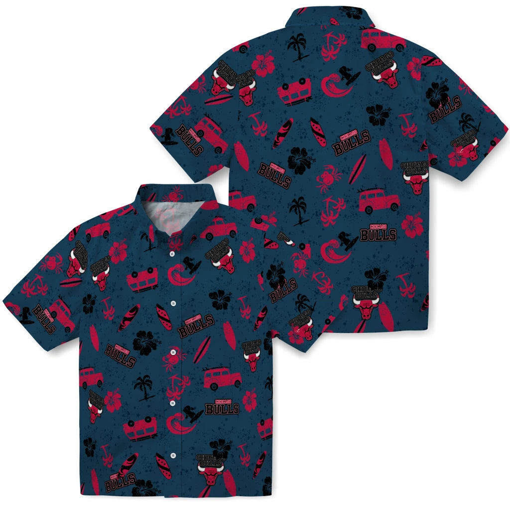 Chicago Bulls Hawaiian Shirt - Beach Vibe | Hula Hawaiian Shirts