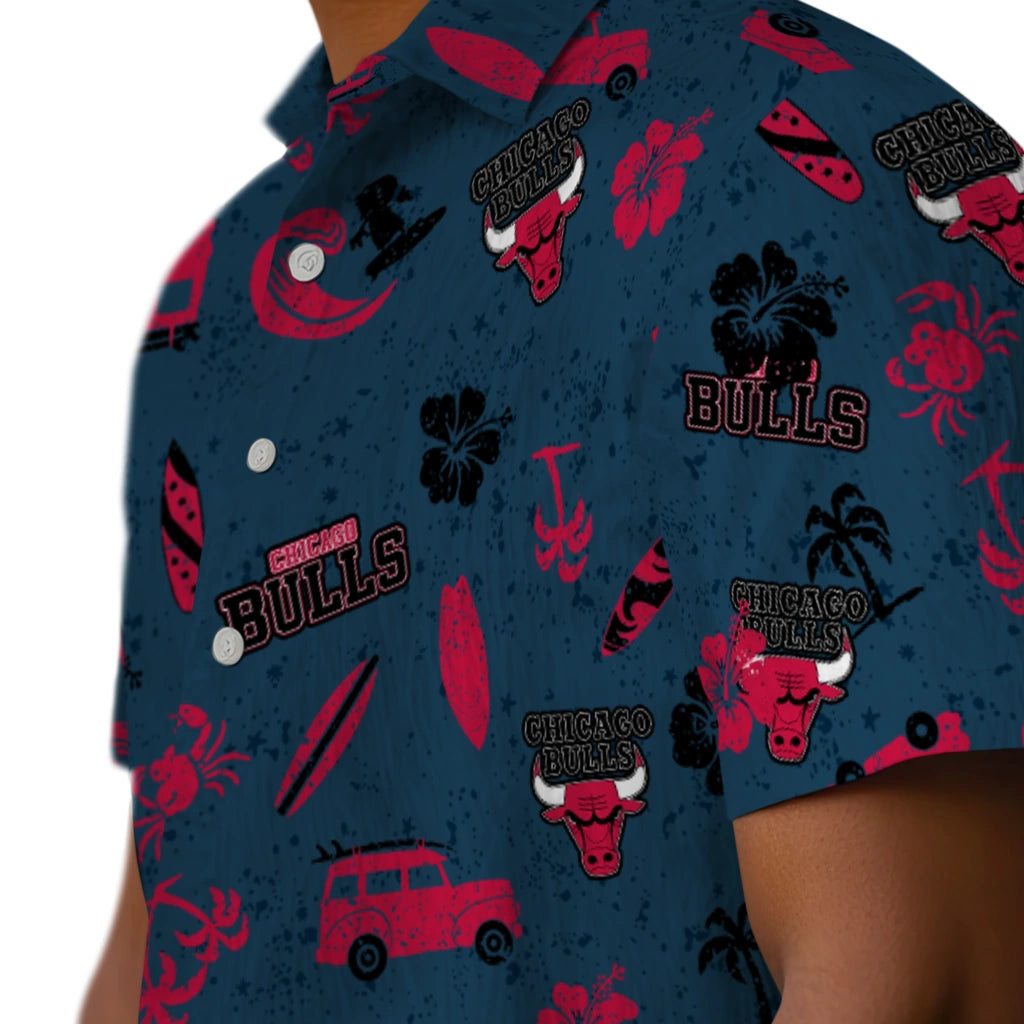 Chicago Bulls Hawaiian Shirt - Beach Vibe | Hula Hawaiian Shirts