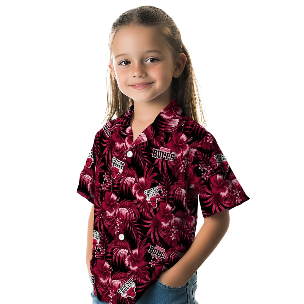 Chicago Bulls Hawaiian Shirt - Hibiscus Exotic | Hula Hawaiian Shirts