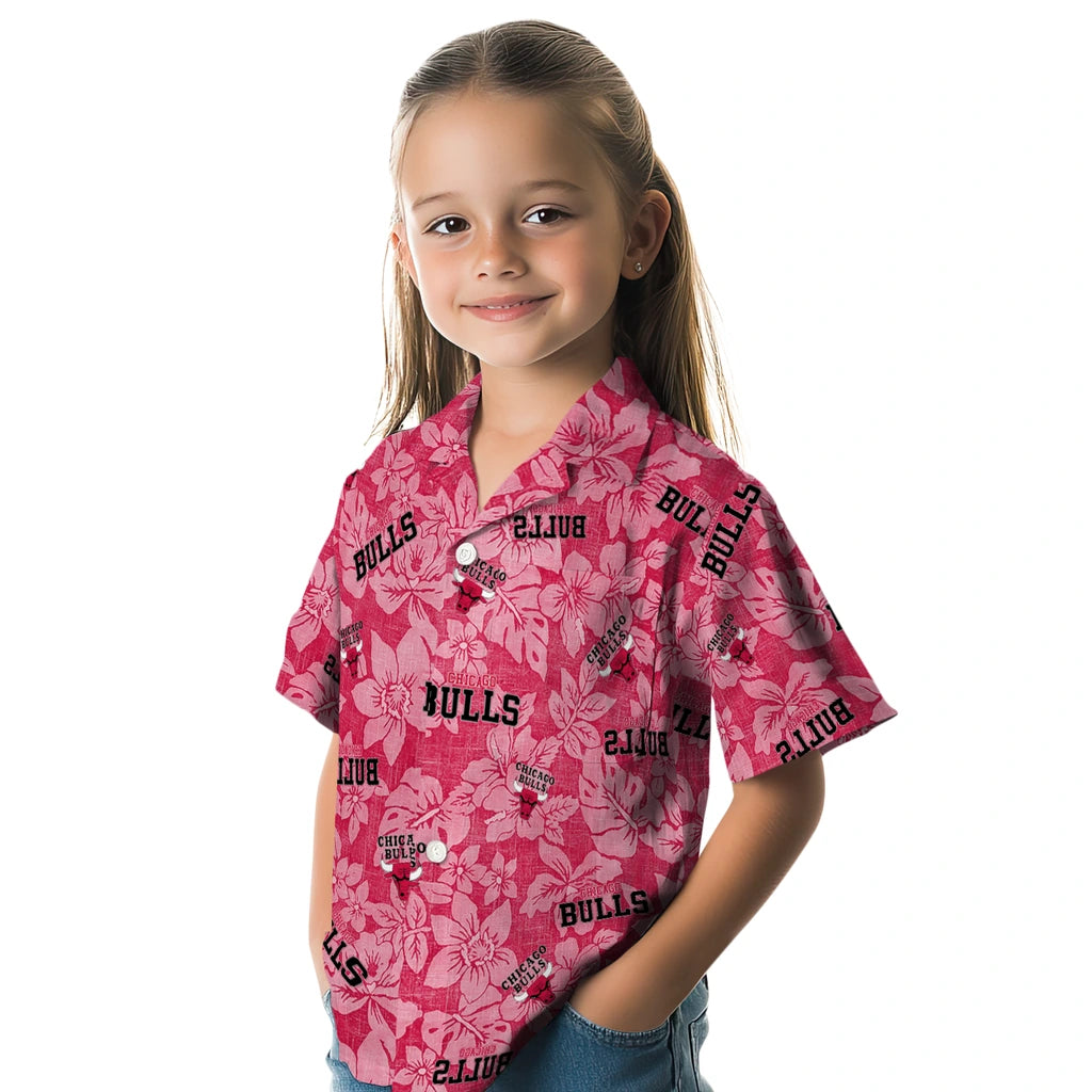 Chicago Bulls Hawaiian Shirt - Hibiscus Oasis | Hula Hawaiian Shirts