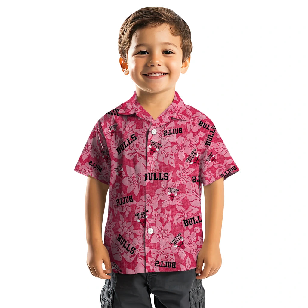 Chicago Bulls Hawaiian Shirt - Hibiscus Oasis | Hula Hawaiian Shirts