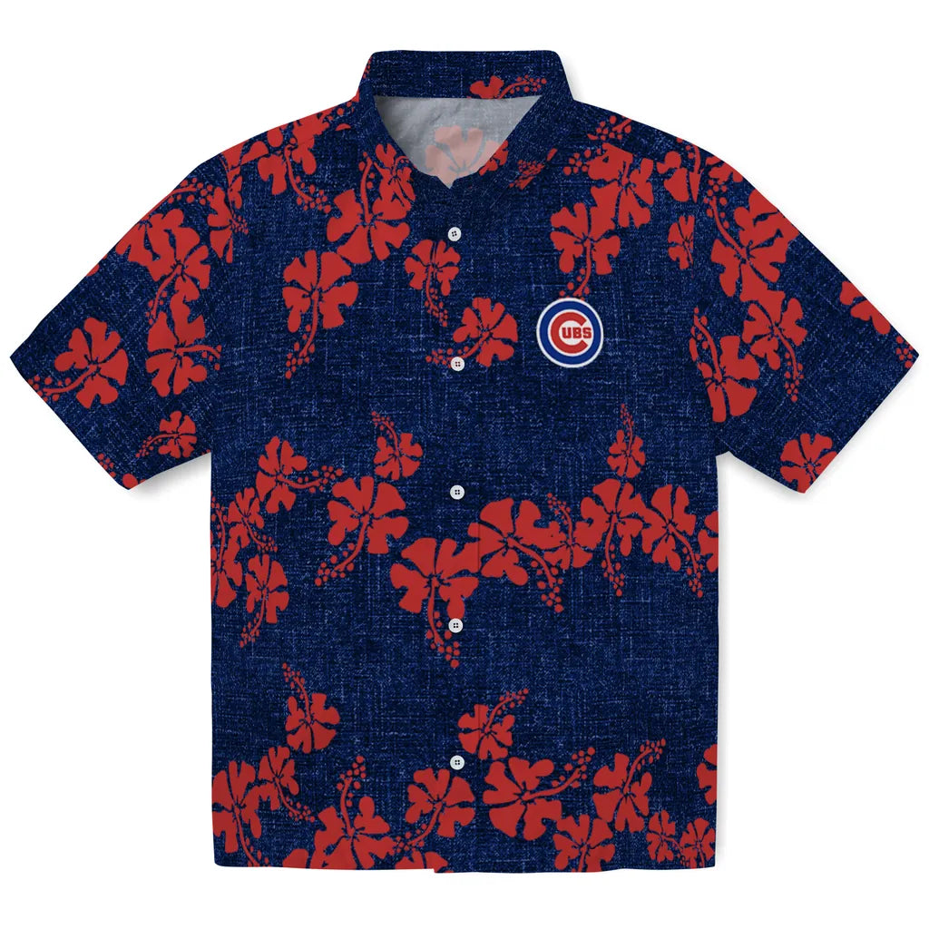 Chicago Cubs Hawaiian Shirt - 50th State Flower | Hula Hawaiian Shirts