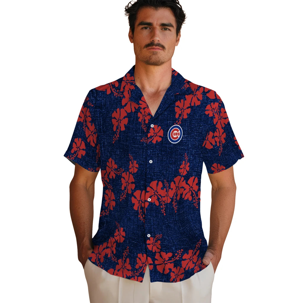 Chicago Cubs Hawaiian Shirt - 50th State Flower | Hula Hawaiian Shirts