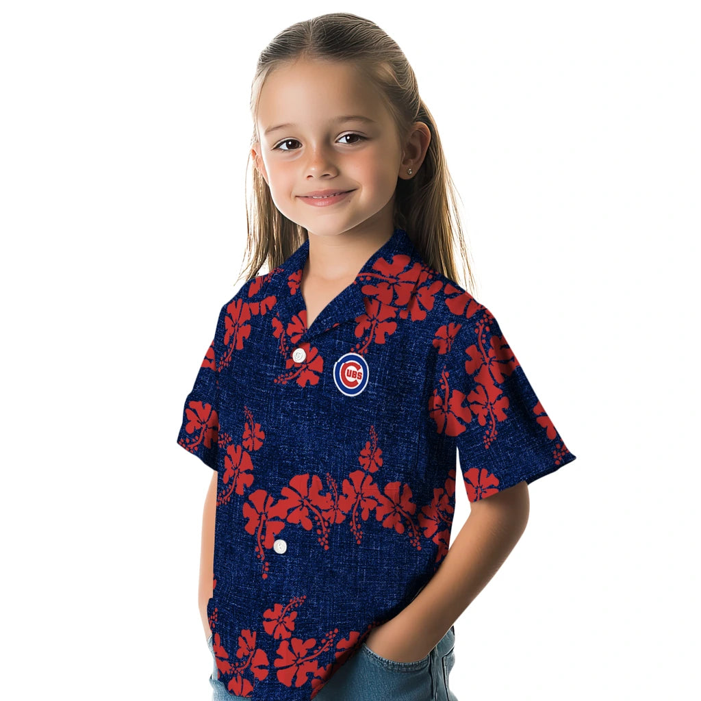 Chicago Cubs Hawaiian Shirt - 50th State Flower | Hula Hawaiian Shirts
