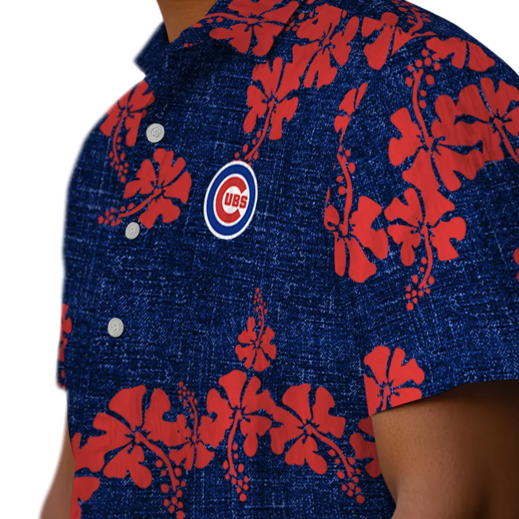 Chicago Cubs Hawaiian Shirt - 50th State Flower | Hula Hawaiian Shirts