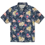 Chicago Cubs Hawaiian Shirt - Flamingo Hibiscus | Hula Hawaiian Shirts