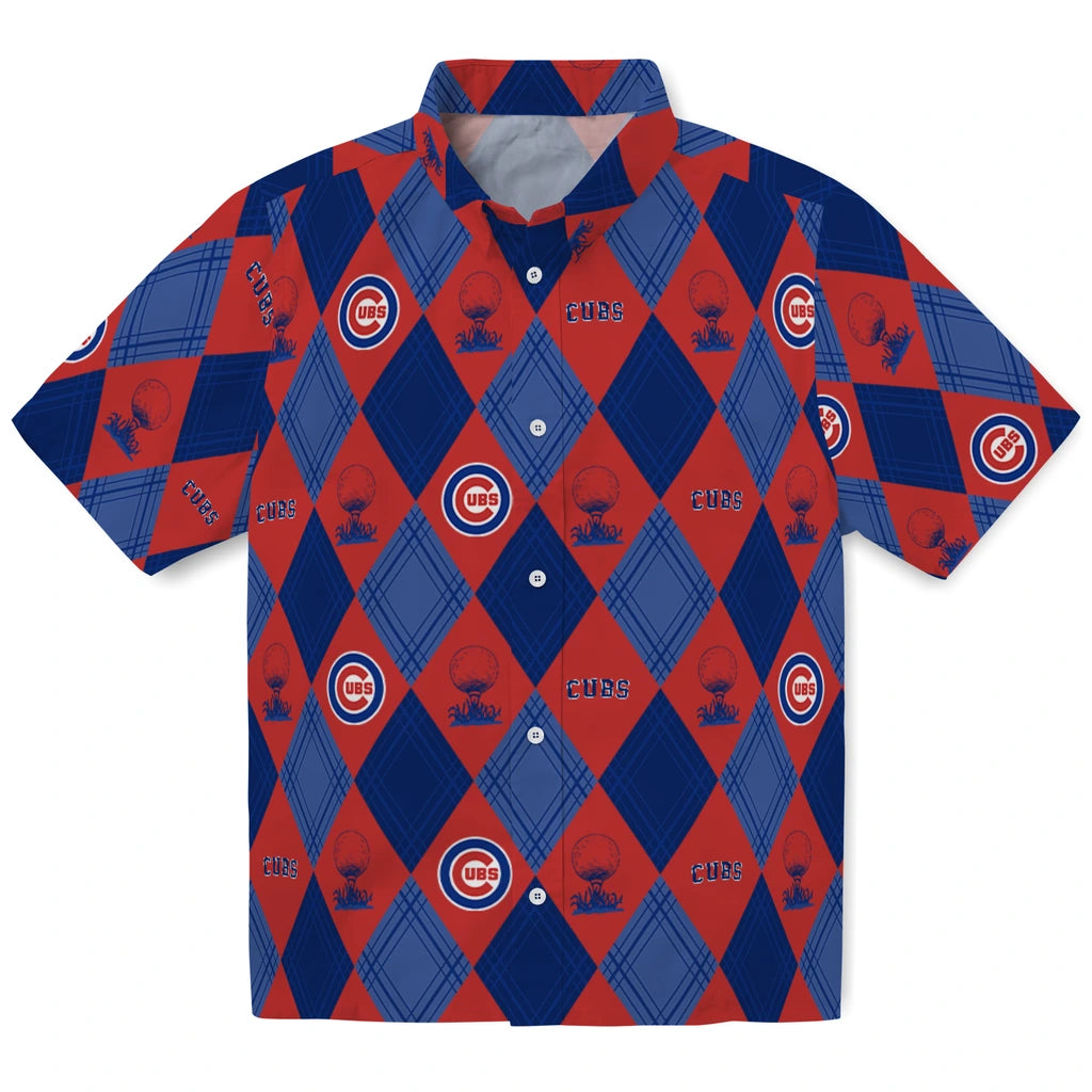 Chicago Cubs Hawaiian Shirt - Golfing Plaid | Hula Hawaiian Shirts