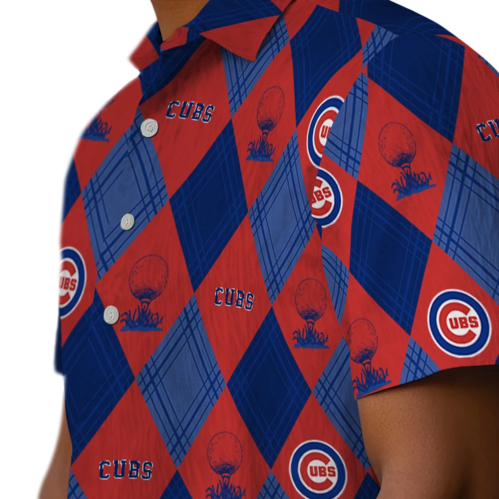 Chicago Cubs Hawaiian Shirt - Golfing Plaid | Hula Hawaiian Shirts