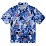 Chicago Cubs Hawaiian Shirt - Hibiscus Arrangement | Hula Hawaiian Shirts
