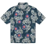 Chicago Cubs Hawaiian Shirt - Hibiscus Flowers | Hula Hawaiian Shirts