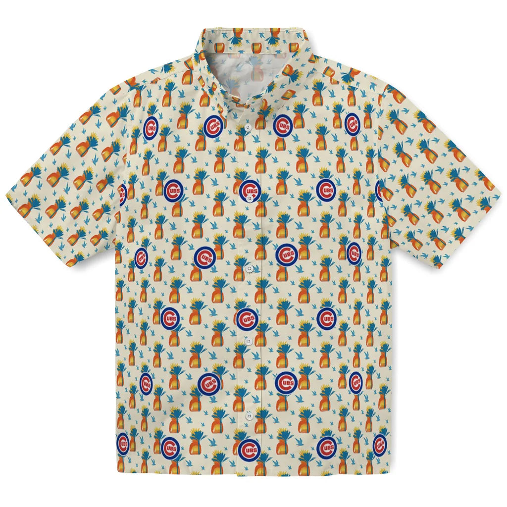Chicago Cubs Hawaiian Shirt - Pineapple Delight | Hula Hawaiian Shirts