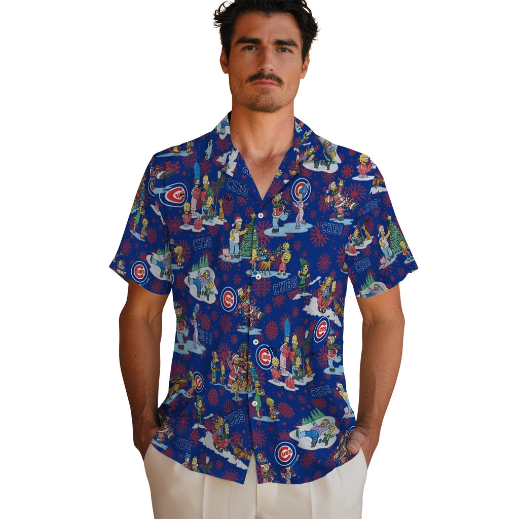 Chicago Cubs Hawaiian Shirt - Simpsons Christmas | Hula Hawaiian Shirts
