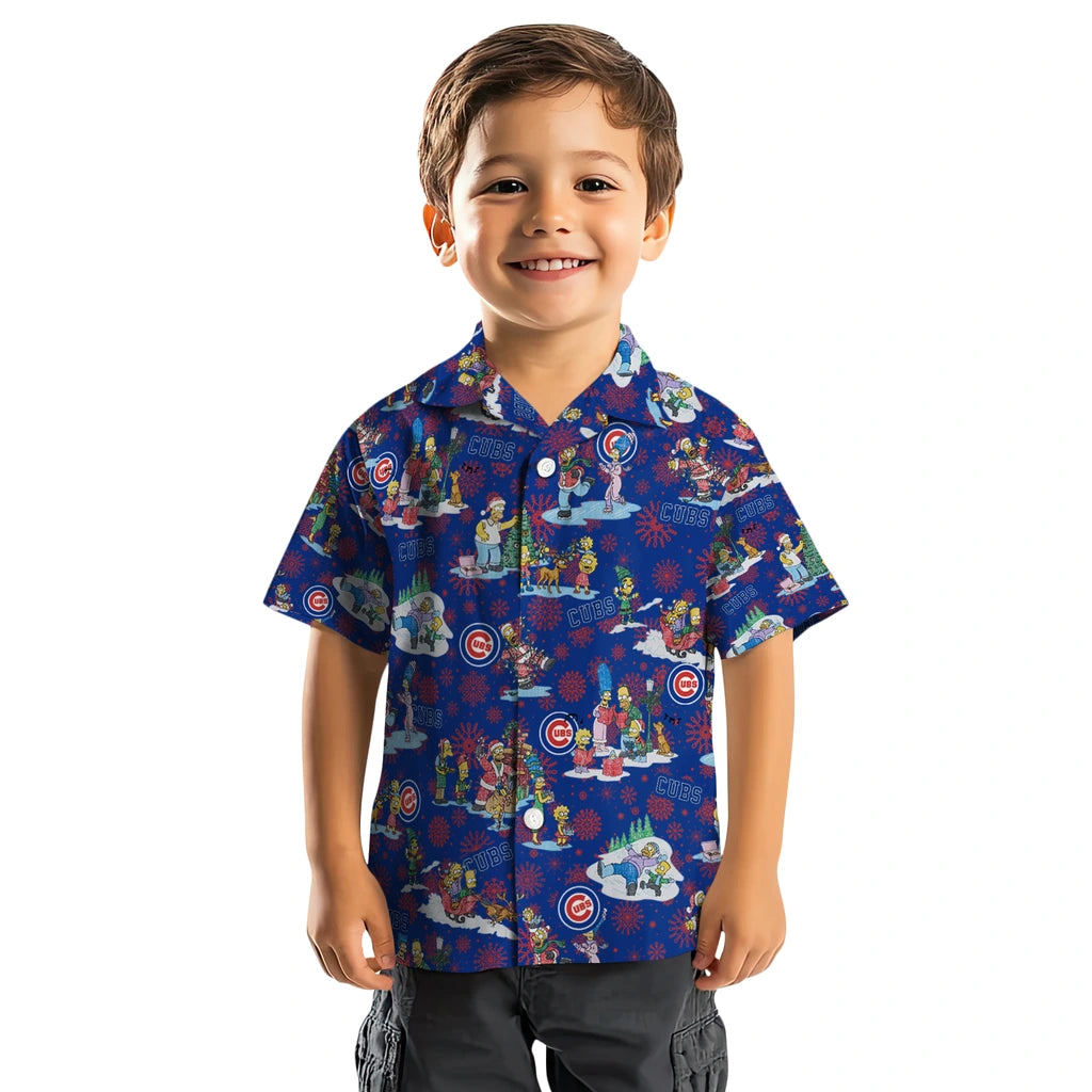 Chicago Cubs Hawaiian Shirt - Simpsons Christmas | Hula Hawaiian Shirts