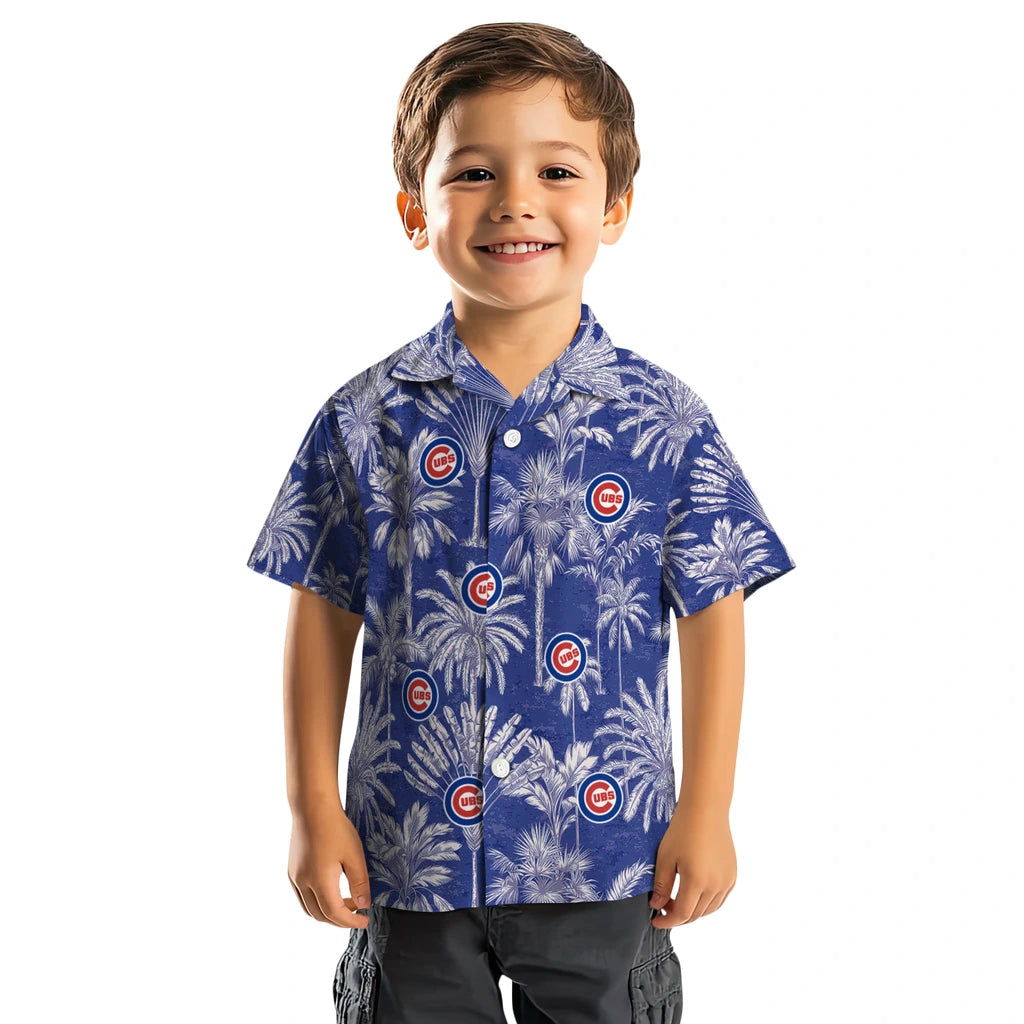 Chicago Cubs Hawaiian Shirt - Vintage Palm Tree | Hula Hawaiian Shirts