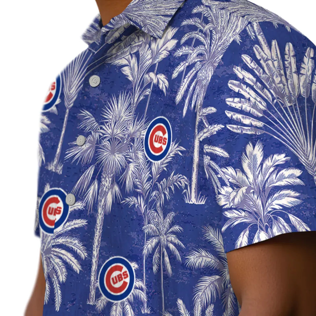 Chicago Cubs Hawaiian Shirt - Vintage Palm Tree | Hula Hawaiian Shirts