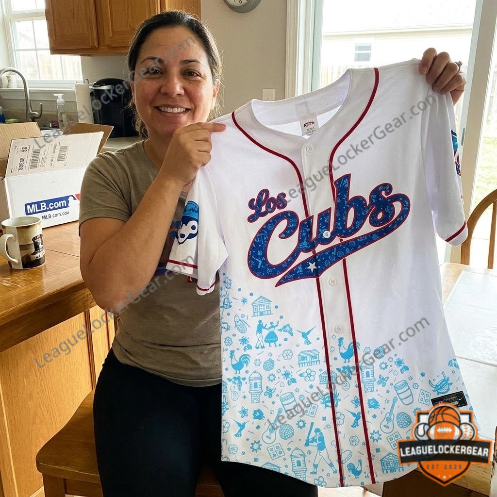 Chicago Cubs Los Cubs Puerto Rican Heritage Baseball Jersey - LeagueLockerGear