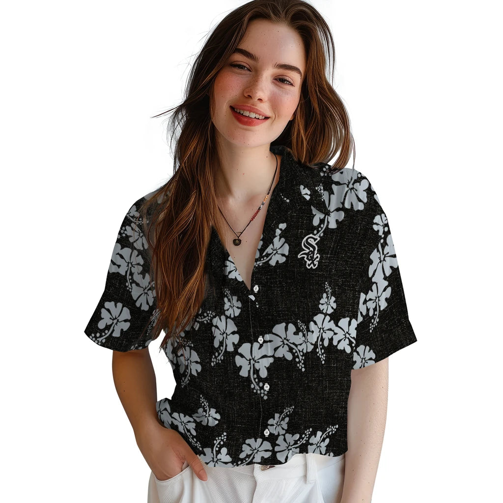 Chicago White Sox Hawaiian Shirt - 50th State Flower | Hula Hawaiian Shirts