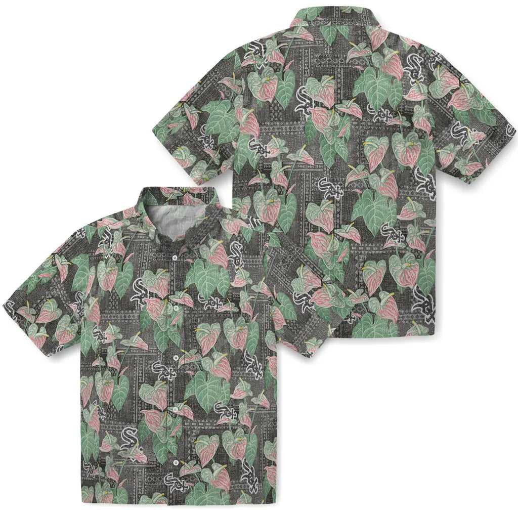 Chicago White Sox Hawaiian Shirt - Anthurium Overlay | Hula Hawaiian Shirts