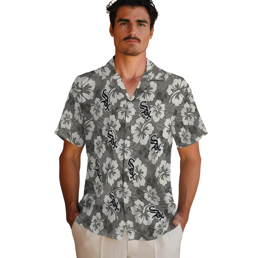 Chicago White Sox Hawaiian Shirt - Hibiscus Cluster | Hula Hawaiian Shirts