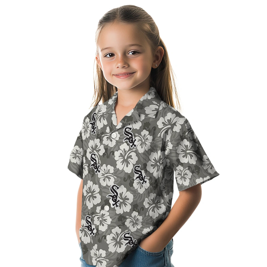 Chicago White Sox Hawaiian Shirt - Hibiscus Cluster | Hula Hawaiian Shirts