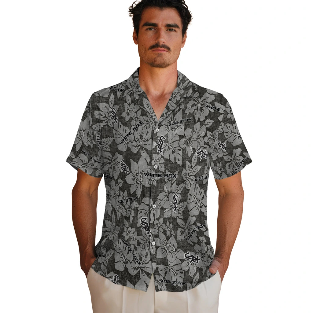 Chicago White Sox Hawaiian Shirt - Hibiscus Oasis | Hula Hawaiian Shirts