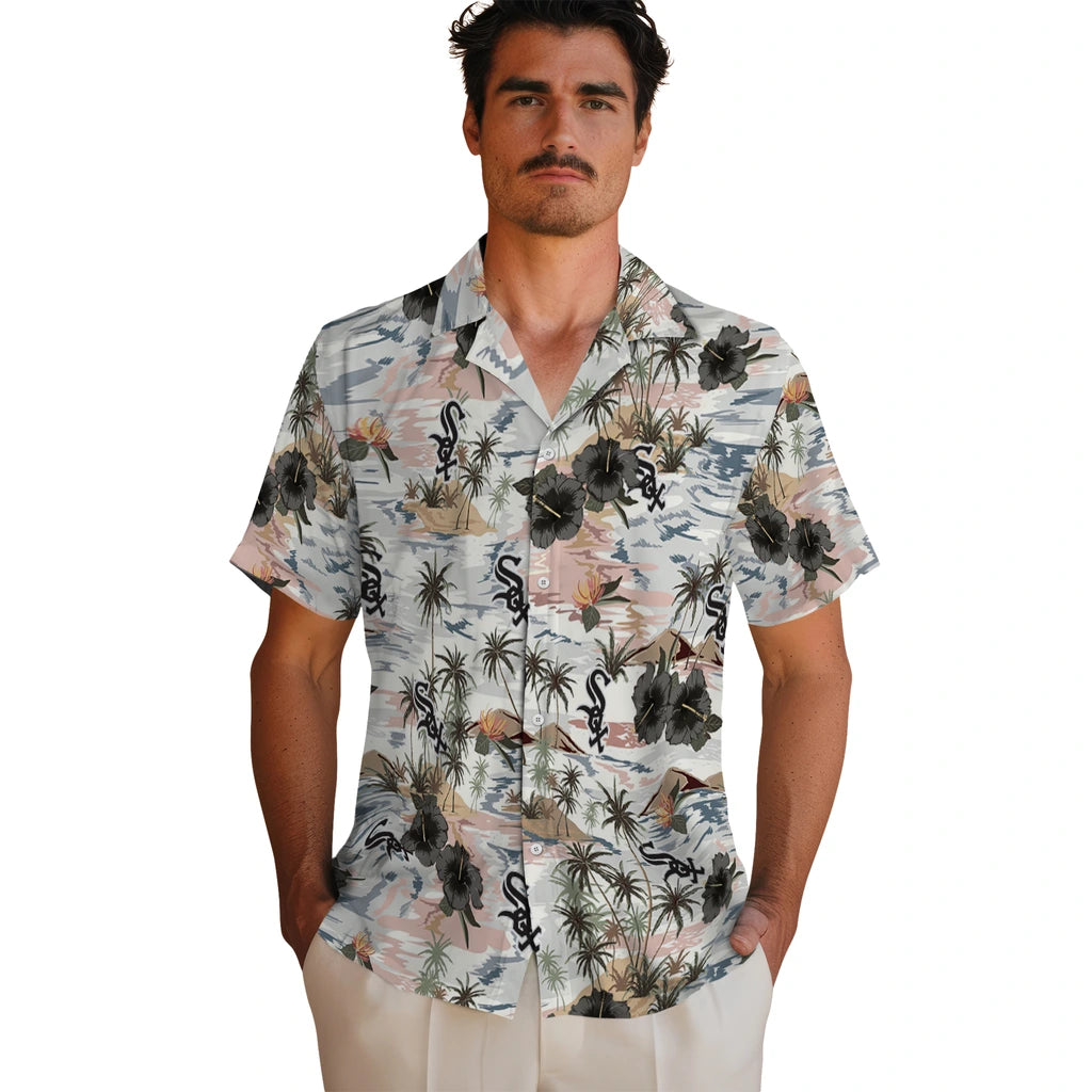 Chicago White Sox Hawaiian Shirt - Hibiscus Seaside | Hula Hawaiian Shirts