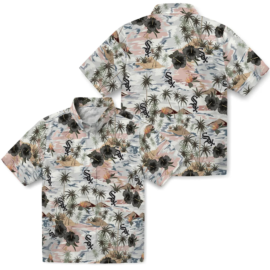 Chicago White Sox Hawaiian Shirt - Hibiscus Seaside | Hula Hawaiian Shirts