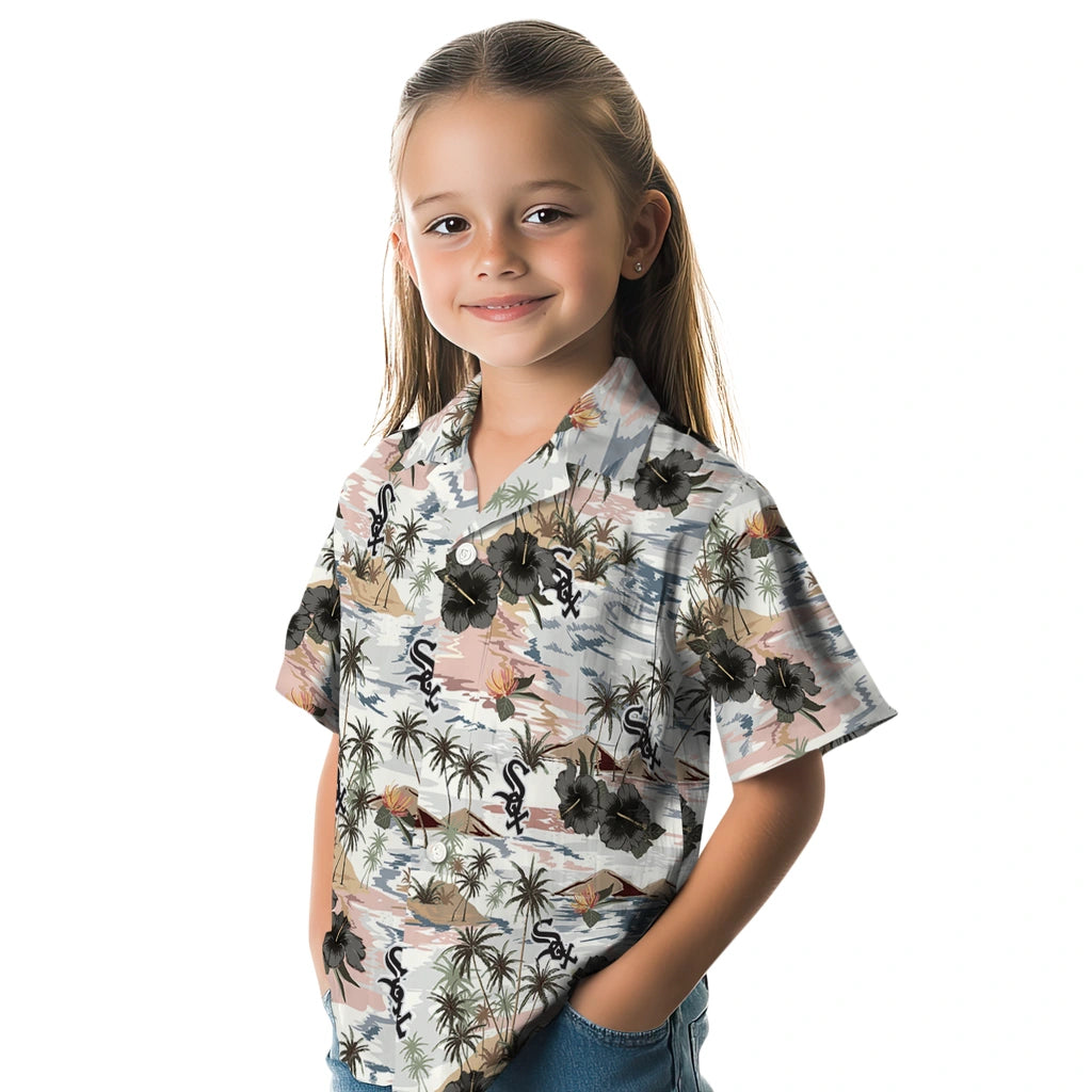 Chicago White Sox Hawaiian Shirt - Hibiscus Seaside | Hula Hawaiian Shirts
