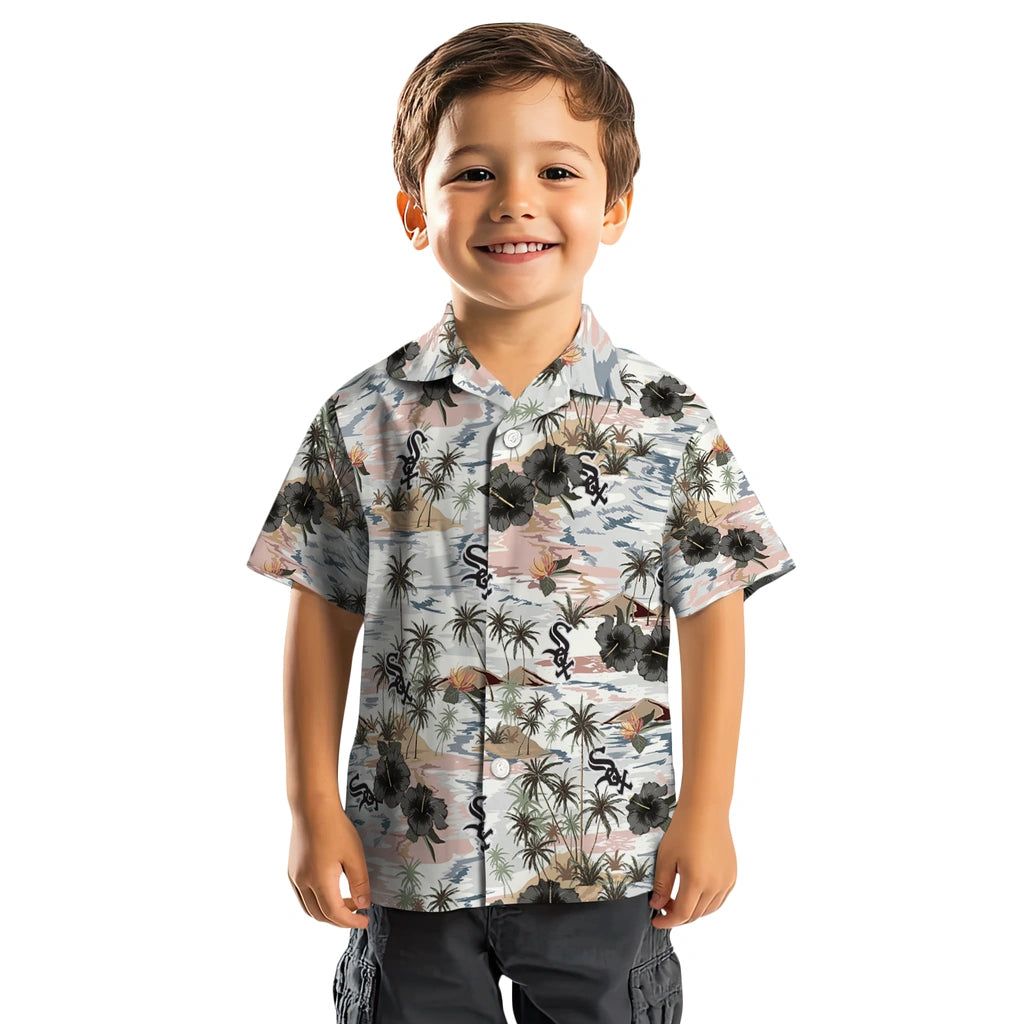 Chicago White Sox Hawaiian Shirt - Hibiscus Seaside | Hula Hawaiian Shirts