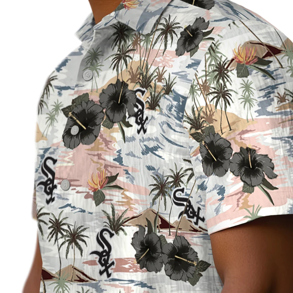 Chicago White Sox Hawaiian Shirt - Hibiscus Seaside | Hula Hawaiian Shirts