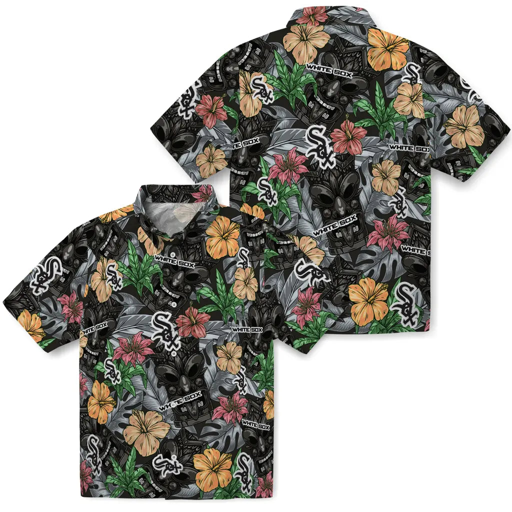 Chicago White Sox Hawaiian Shirt - Hibiscus Tiki Jungle | Hula Hawaiian Shirts