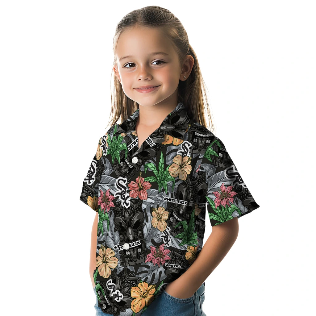 Chicago White Sox Hawaiian Shirt - Hibiscus Tiki Jungle | Hula Hawaiian Shirts