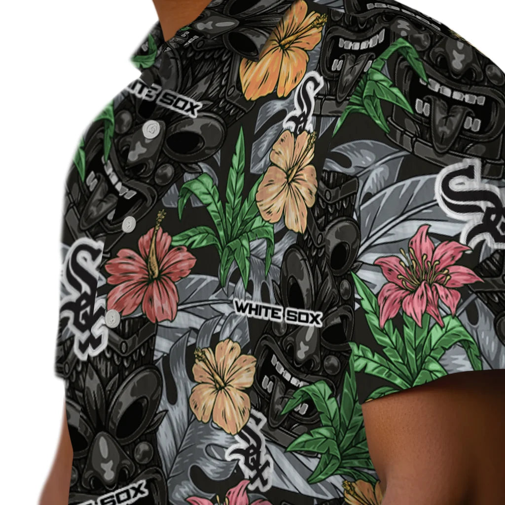 Chicago White Sox Hawaiian Shirt - Hibiscus Tiki Jungle | Hula Hawaiian Shirts