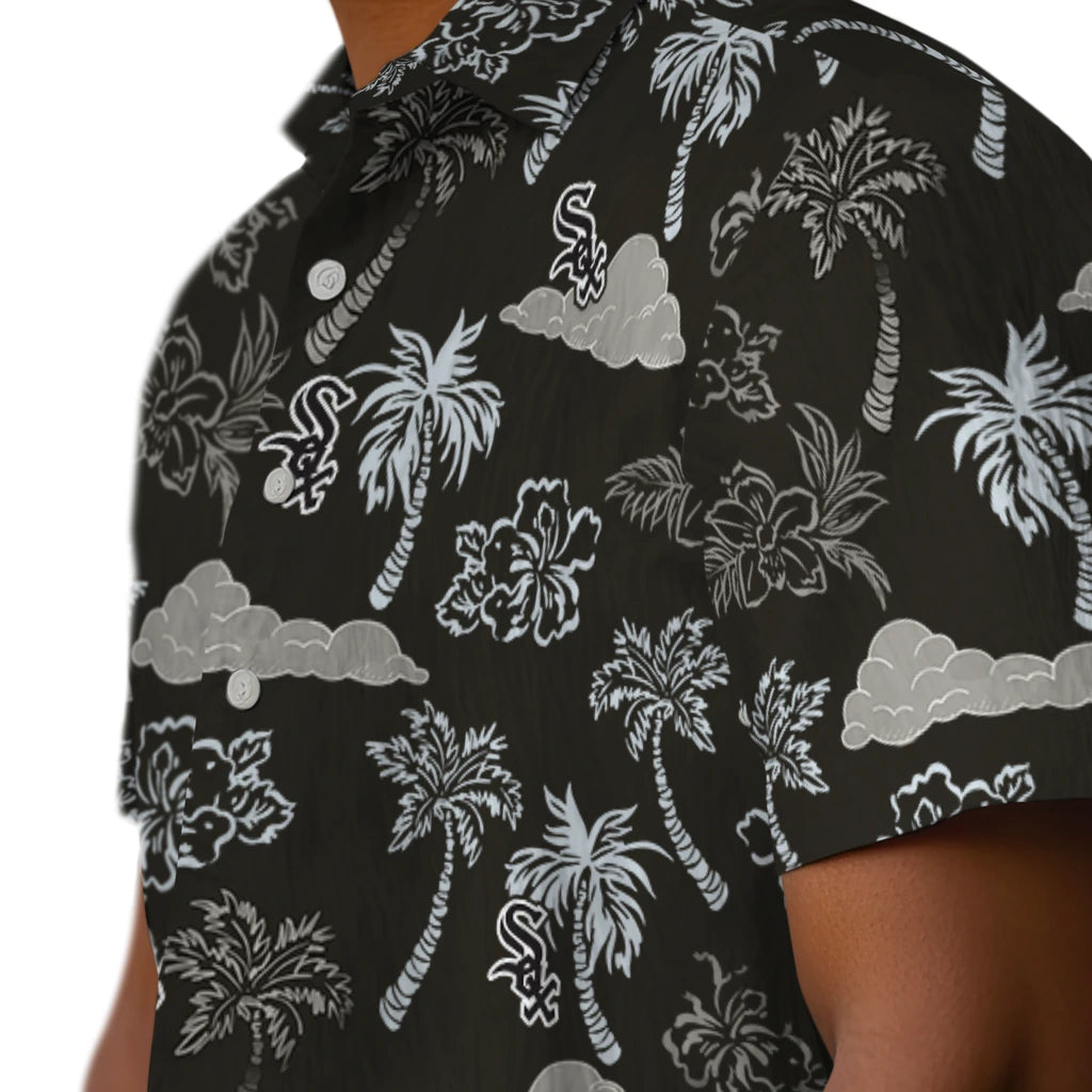 Chicago White Sox Hawaiian Shirt - Palm And Clouds | Hula Hawaiian Shirts