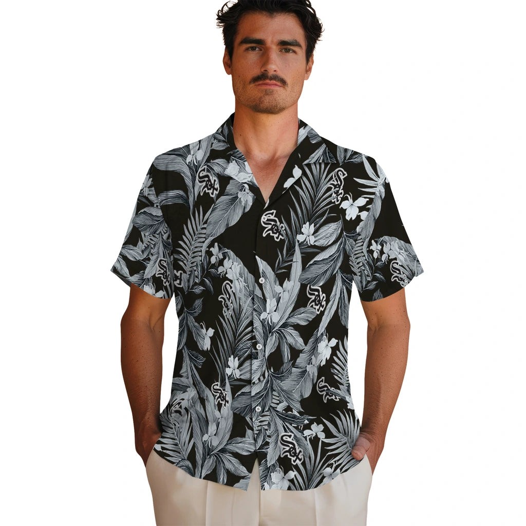 Chicago White Sox Hawaiian Shirt - Palm Leaves | Hula Hawaiian Shirts
