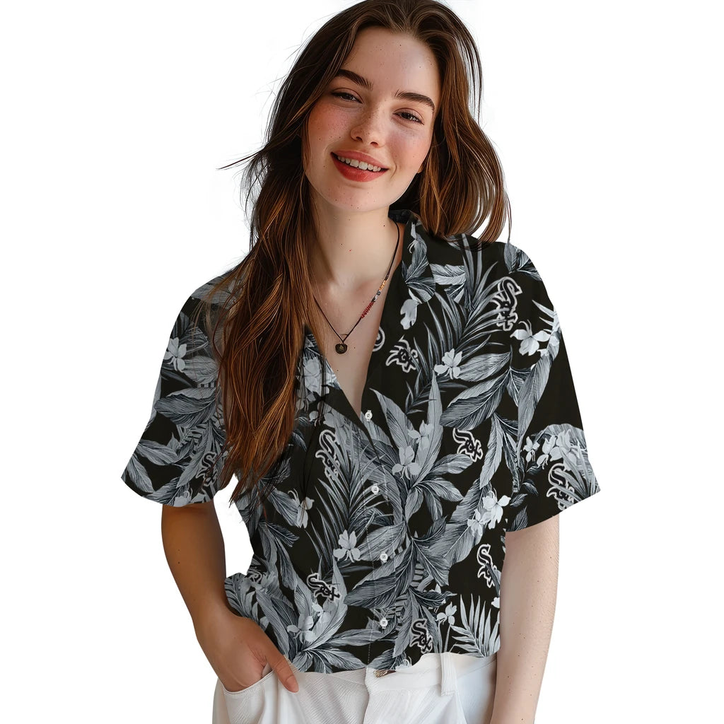 Chicago White Sox Hawaiian Shirt - Palm Leaves | Hula Hawaiian Shirts
