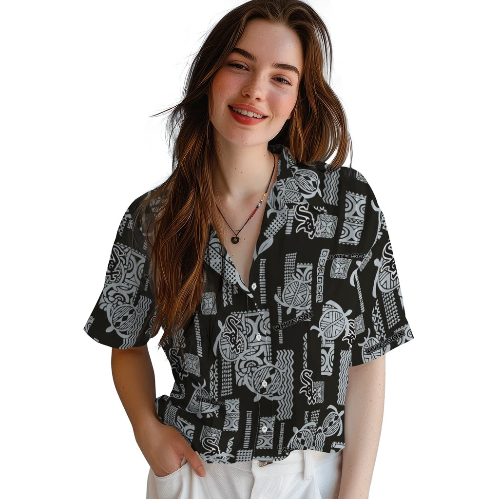 Chicago White Sox Hawaiian Shirt - Turtle Lines | Hula Hawaiian Shirts