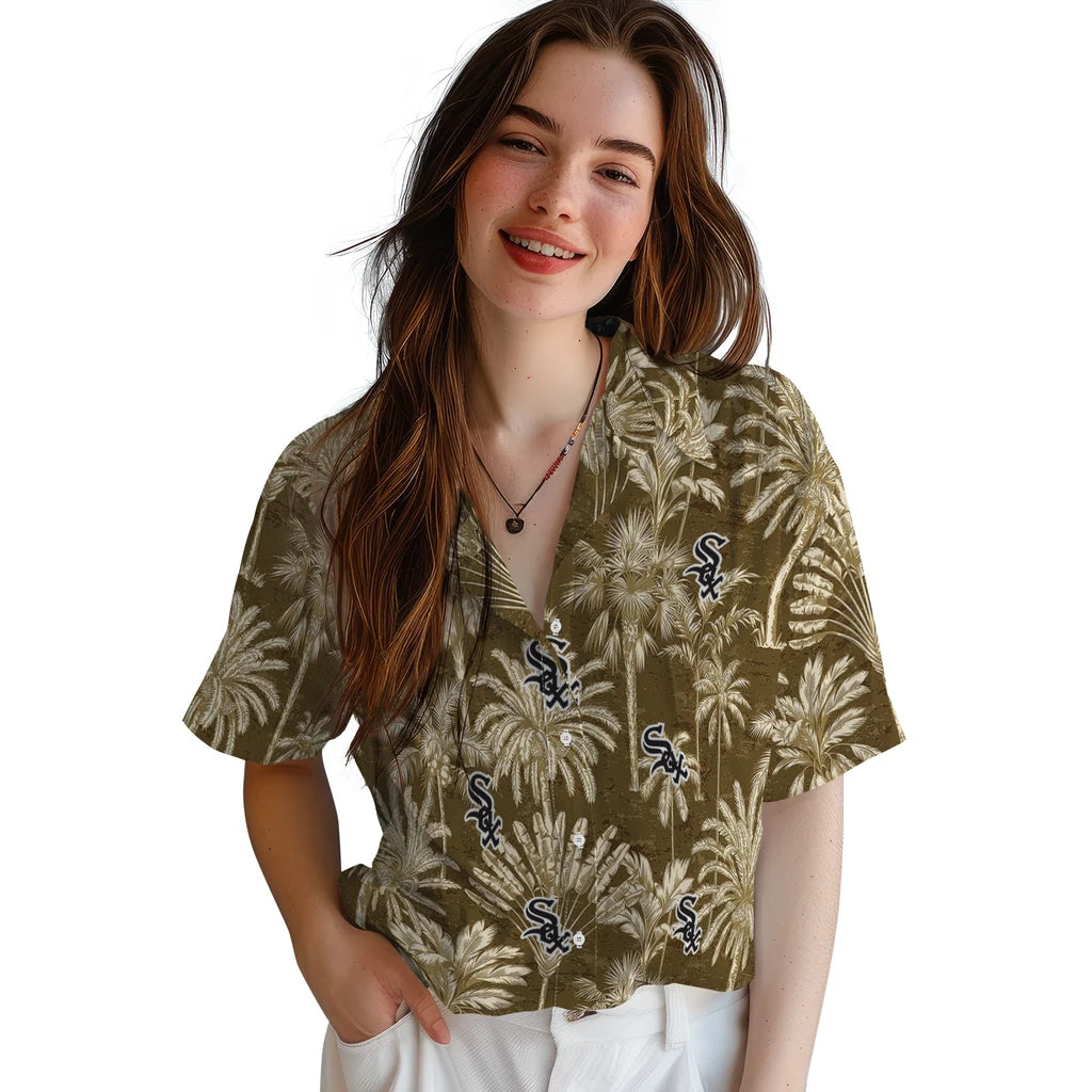 Chicago White Sox Hawaiian Shirt - Vintage Palm Tree | Hula Hawaiian Shirts