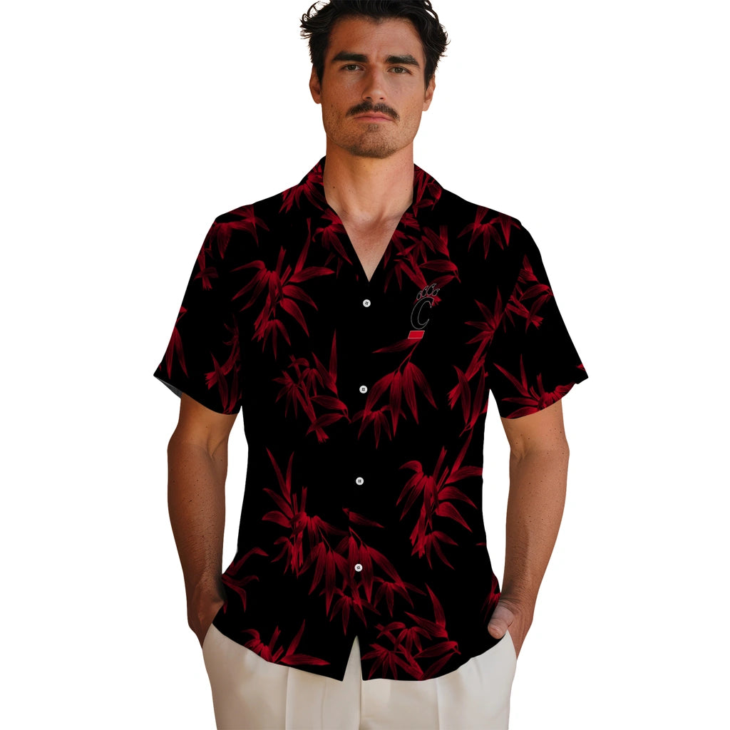 Cincinnati Bearcats Hawaiian Shirt - Bamboo Branches | Hula Hawaiian Shirts