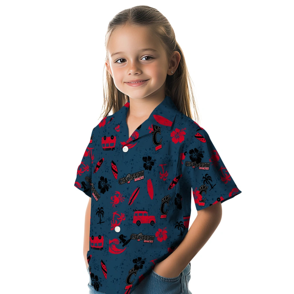 Cincinnati Bearcats Hawaiian Shirt - Beach Vibe | Hula Hawaiian Shirts