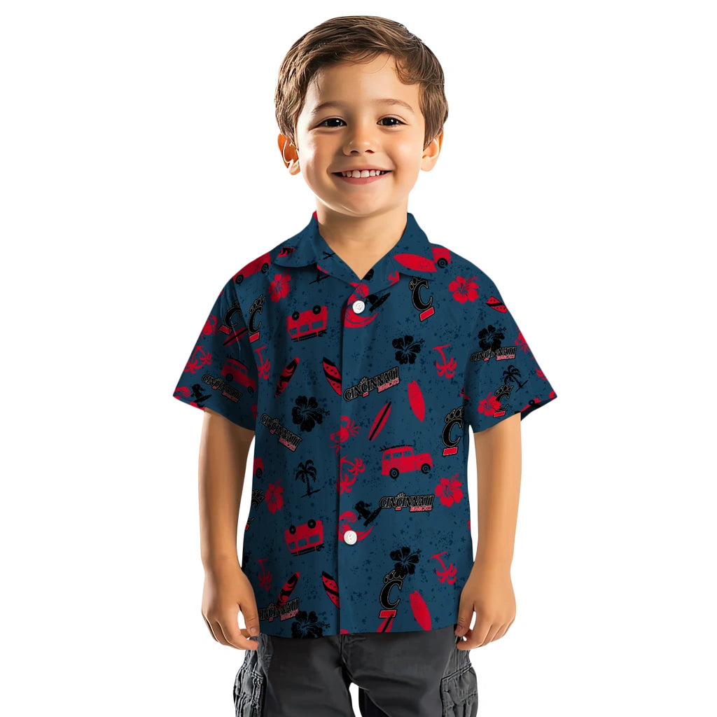 Cincinnati Bearcats Hawaiian Shirt - Beach Vibe | Hula Hawaiian Shirts