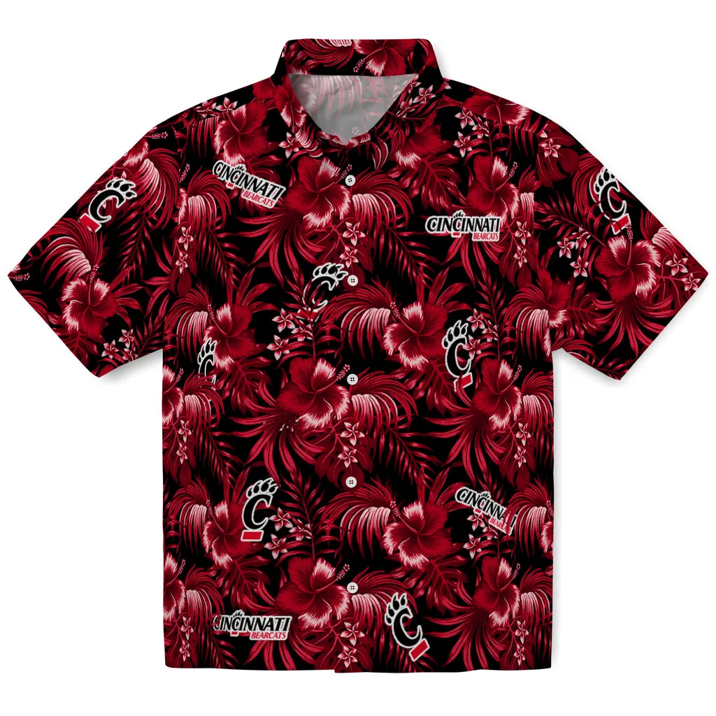 Cincinnati Bearcats Hawaiian Shirt - Hibiscus Exotic | Hula Hawaiian Shirts