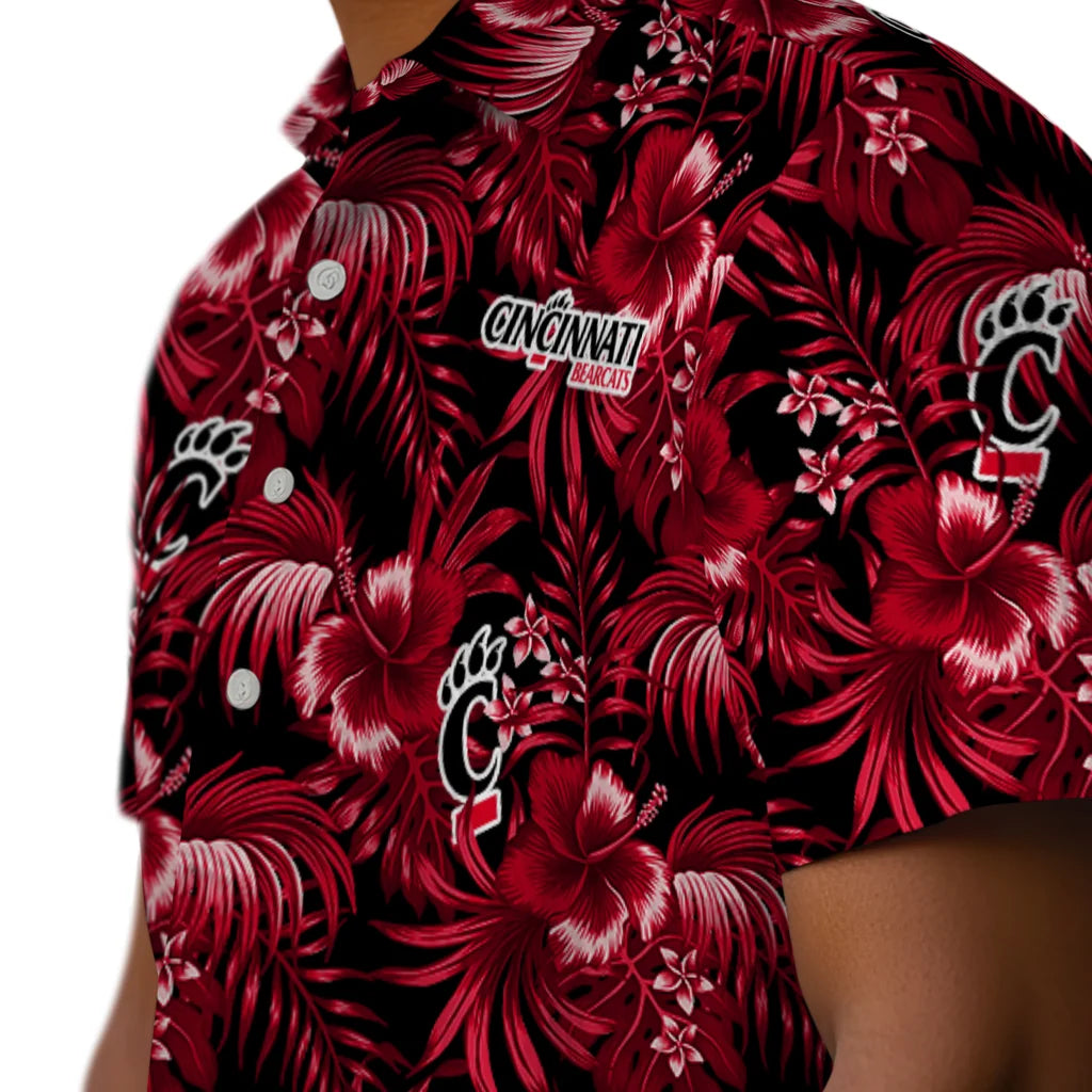 Cincinnati Bearcats Hawaiian Shirt - Hibiscus Exotic | Hula Hawaiian Shirts