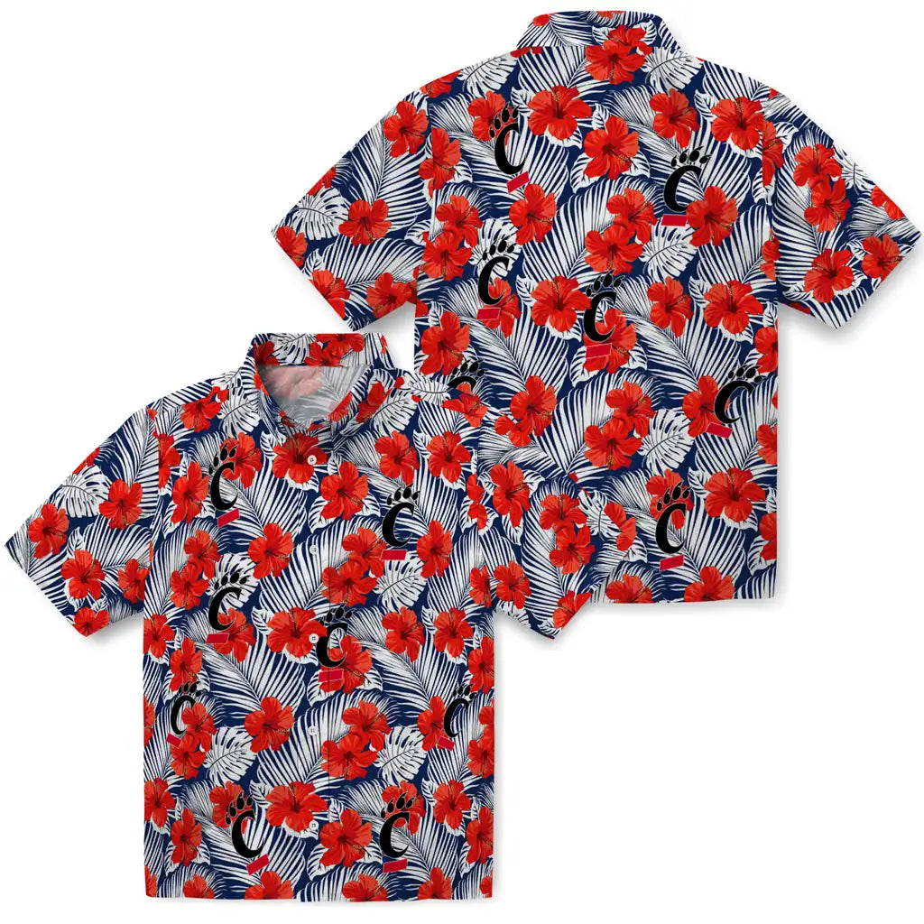 Cincinnati Bearcats Hawaiian Shirt - Hibiscus Fiesta | Hula Hawaiian Shirts