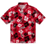 Cincinnati Bearcats Hawaiian Shirt - Hibiscus Flower Design | Hula Hawaiian Shirts